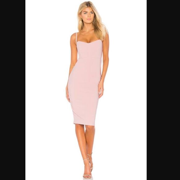 NWT Revolve x Nookie Allure Midi Dress in Dusty Pink | Size M - Picture 1 of 12